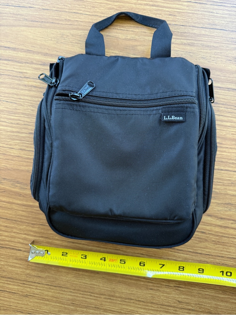 L.L.Bean Personal Organizer Toiletry Bag Small Black